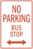 No Parking Bus Stop Clip Art